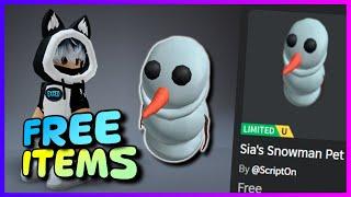 New FREE LIMITED UGC items , How to get FREE UGC LIMITED ITEMS Sia's Snowman Pet on ROBLOX