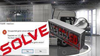 Euro Truck Simulator 2 Multiplayer Fatal Error 2022-2023।। 100% Solved | GAME VERSİON DETECTED |