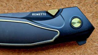 ЗОЛОТО НА ЧЁРНОМ. Нож KINGFISHER Remette Knife