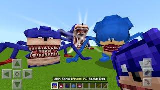 EVERY Shin Sonic vs NEW Shin Sonic Mod ADDON UPDATE in MINECRAFT PE