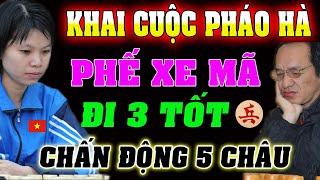 [Cờ tướng hay] trận cờ PHÁO Hà phá PHÁO Đầu MÃ Đội Tuyệt ĐỘC của Ngô Lan Hương