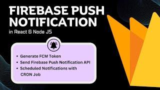 Building a Firebase Push Notification System using React & Node JS | MERN Stack | 2024 - NEW