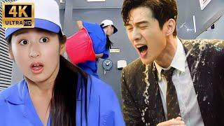 【Movie】The girl was cleaning, but when turned around she threw the water directly at the CEO！