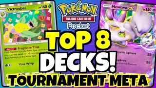 TOP 8 DECKS - 64 Player Tournament META!!! [Pokemon TCG Pocket]