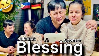 Umiyak  may naawa nagbigay ng Cellphone  unboxing sponsor  tears of joy  Filipino German Family