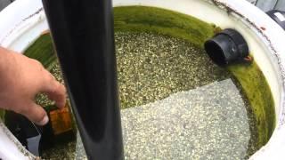 Koi Pond Sand and gravel filter How to Clean it out.