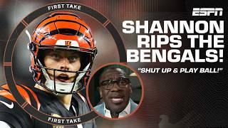 Shannon Sharpe RIPS Bengals for trash talk  ‘SHUT UP AND PLAY FOOTBALL!’ ️ | First Take