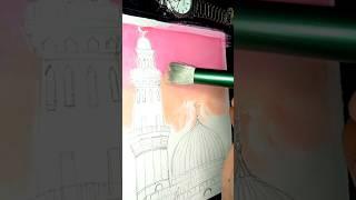 Easy painting madina #shortvideo #shortsfeed #shortviral #madina #painting #easypainting #drawing