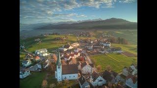 Appenzell District - Autumn Drone Flyover - 4k