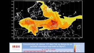 Expansion of radioactive cloud after Chernobyl disaster