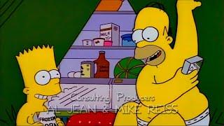 Bart y Homero acampan en el refrigerador LOS SIMPSONS CAPÍTULOS COMPLETOS