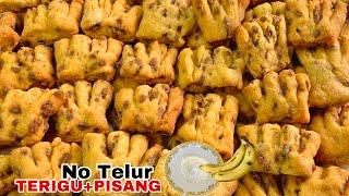 TANPA DIGORENG MODAL PISANG MATANG INI KUE KERING LEBARAN TERBARU DI 2025 TANPA TELUR JADI RENYAH