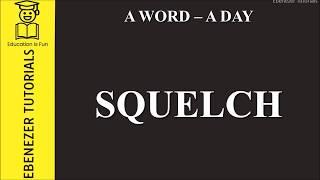 A Word - A Day | Word 1 | Ebenezer Tutorials | Learn English