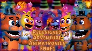 Fnaf World - Redesigned Adventure Animatronics FNaF1 (Mod)