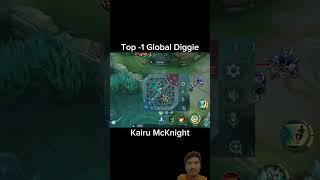 Top -1 Global Diggie lured Selena into a minefield #mobilelegends #mlbb #ml #diggie #diggiegameplay