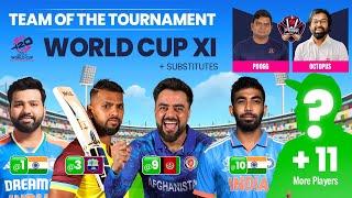 TEAM OF THE TOURNAMENT | T20 MEN'S WORLD CUP |PDOGGSPEAKS