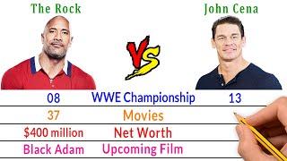 Dwayne Johnson (The Rock) Vs John Cena Comparison - Bio2oons