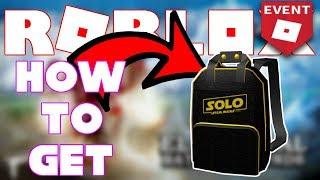 How To Get The Solo Branded Backpack! | Battle Arena Event 2018 | Roblox