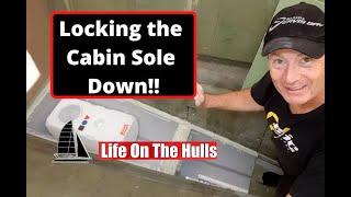 Ep106 Cabin Sole Gluedown  - Life On The Hulls - Catamaran Project Build