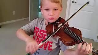 Bach Minuet 1 Daniel Mohr boy 5 years old Suzuki Violin