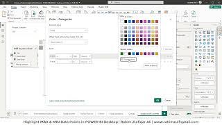 Highlight MAX & MIN Data Points in POWER BI Desktop Visuals | Conditional Formatting Solution
