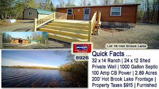 Maine Lakefront Properties | Hot Brook Waterfront Real Estate Listings MOOERS REALTY #8926