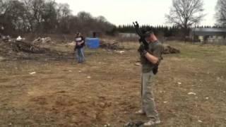 Shooting AR 15 pistol with broken gas rings