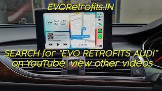 EVO Retrofits: Audi A6 C7 Android Screen Zlink Carplay manual connection with iPhone from Settings