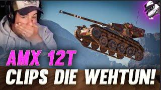 Oben an der Spitze: AMX 12t - Clips die wehtun! [WoT - Gameplay - Deutsch]