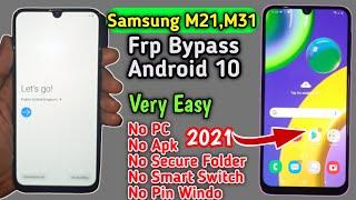 Samsung M21/M31 Frp Bypass Without Pc, | Android 10, App Not install, / 2021 New method