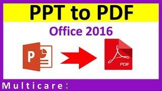 How to convert PPT to PDF