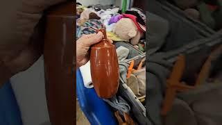 Let's do a lap at the Goodwill Outlet Bins today  and see what vintage items we can find