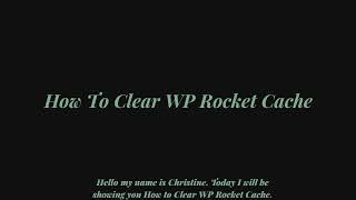 How To Clear WP Rocket Cache