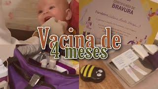 VACINA DE 4 MESES DA HELENA - DEU RISADA - SINTOMAS