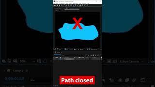 how to open closed shape in after effects #shorts #shortsvideo #aftereffectstutorial