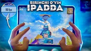 iPadda BIRINCHI O’YIN 1 vs 4  90 FPS - PUBG MOBILE!!!