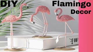 DIY Flamingo sculpture with Clay | Flamingo Decor |diy decor ideas |Clay Mural Craft |Ayish Creation