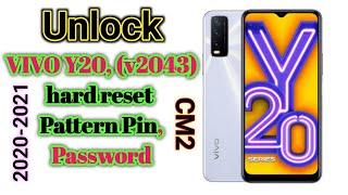 vivo Y20,(v2043) pattern, Pin, Password hard reset frp bypass mtk cm2 One Click Unlock,without EDL