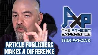 Where Books And Articles Are Published Absolutely Matters! | The Atheist Experience: Throwback