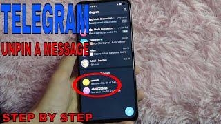  How To Unpin A Message On Telegram 