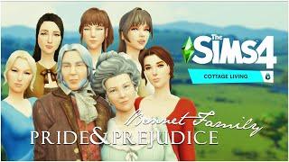 ️PRIDE & PREJUDICE️ | EP. 1 LOS BENNET | THE SIMS 4 COTTAGE LIVING  | BY RUSTICSIMS