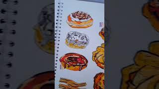 desserts painting