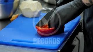 Chef Prepares to Cook the Peppers