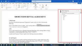 Creating a Fillable Rental Contract in Word with Auto-Calculations | XML Mapping & Macros Tutorial