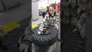 Fuel UTV Wheels and EFX Tires getting mounted for a customer! #atv #utv #shorts #fuelwheels #efxtire