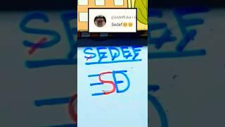 SEDEF Name Logo Design #art #trending #viral #logodesign #shorts