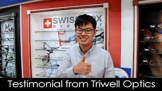 Triwell Optical Shop Testimonial After Engaging Puzzle Hive Web Design Services