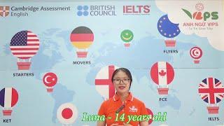 The student sharing about VIPS English Center  - Luna | Cảm nghĩ của học viên về VIPS