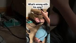 What’s wrong with his amp? This is real comment why this happens