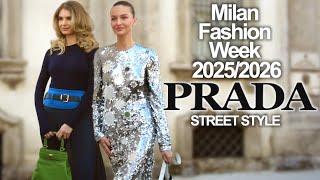 PRADA Street Style Milan Fashion Week 2025/2026: What does femininity mean today? #vogue